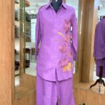 LAVENDER COLLAR NECK SET