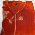Rust Orange Designer Kurti
