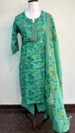 FLORAL PRINT BEAUTIFUL COTTON KURTA SET - Image 2