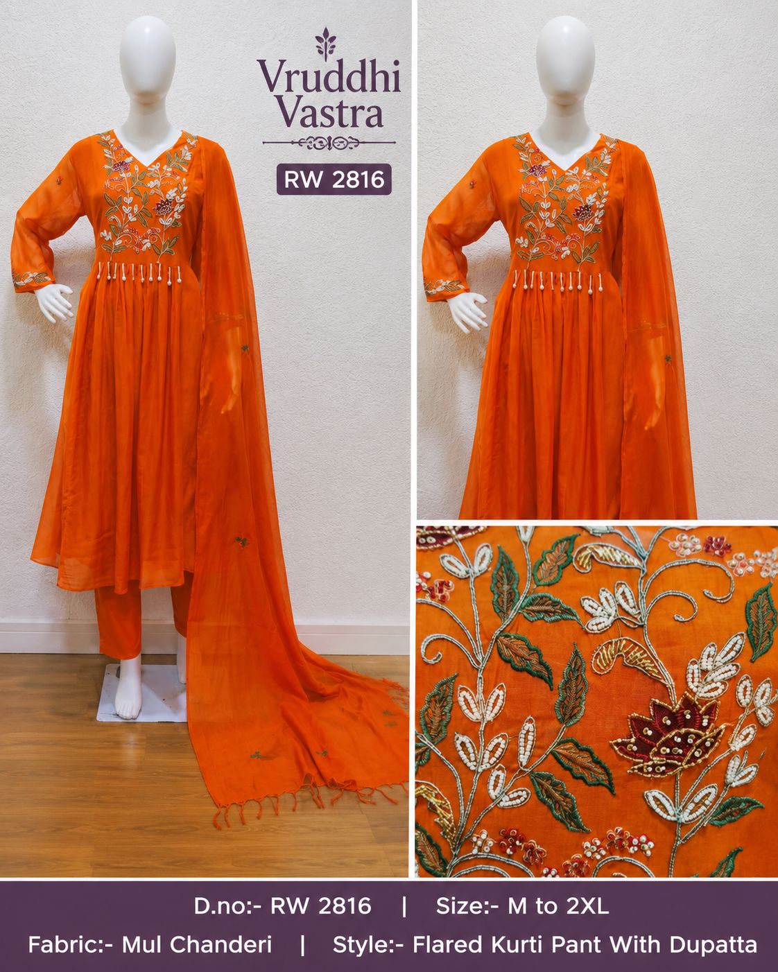 WhatsApp Image 2026-05-25 at 4.06.41 PM Sunset Flora Flared Kurti Set - Image 1