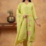 YELLOW CONTRAST COTTON KURTA SET