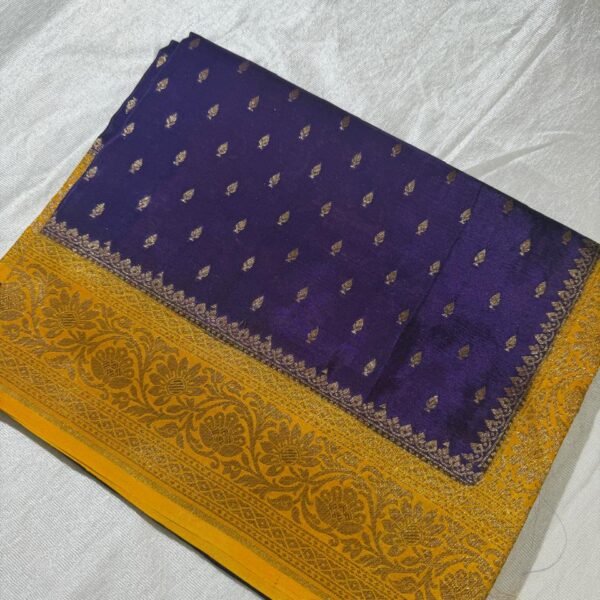 Pure banarasi semi crepe sarees