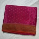Pure banarasi semi crepe sarees