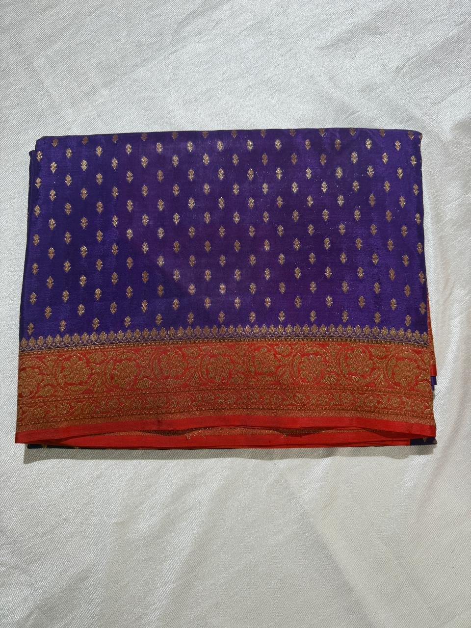 WhatsApp Image 2026-07-31 at 12.26.50 PM (6) Pure banarasi semi crepe sarees - Image 1