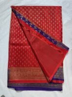 Pure banarasi semi crepe sarees - Image 3