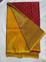 Pure banarasi semi crepe sarees - Image 2