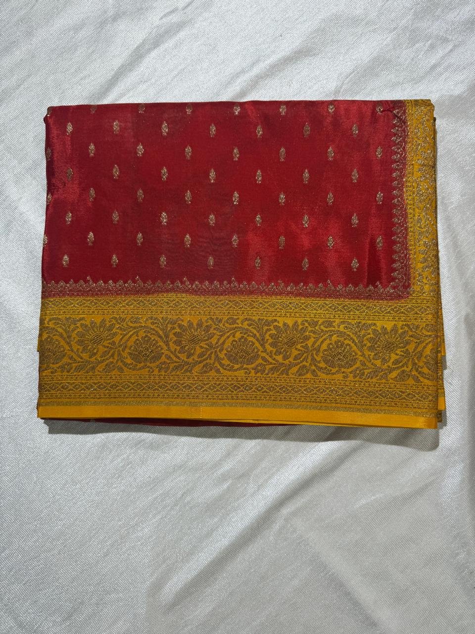WhatsApp Image 2026-07-31 at 12.53.14 PM Pure banarasi semi crepe sarees - Image 1