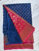 Pure banarasi semi crepe sarees - Image 3