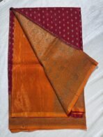 Pure banarasi semi crepe sarees - Image 2