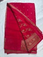 Row mango with tissue pattu saree - Image 3