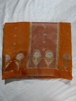 Row mango with tissue pattu saree