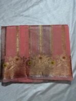 Row mango with tissue pattu saree