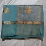Row mango with tissue pattu saree