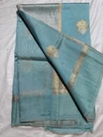 Row mango with tissue pattu saree - Image 2