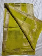 Row mango with tissue pattu saree - Image 2